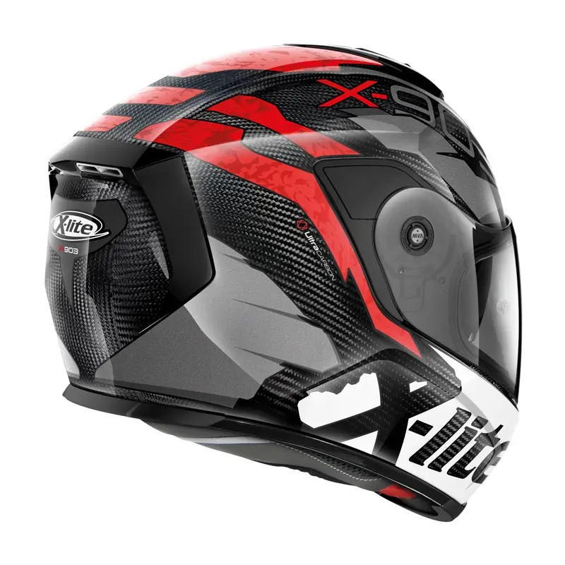 Nolan X-lite X903 Ultra Carbon Road Helmet Black/Red/White