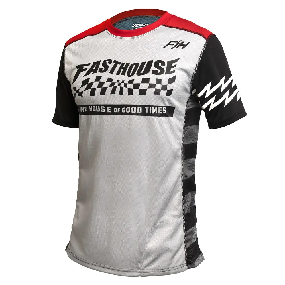 Fasthouse Classic Velocity Short Sleeved Jersey Silver/Indigo