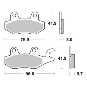 Brembo Brake Pad - Sintered Rear - Image 2
