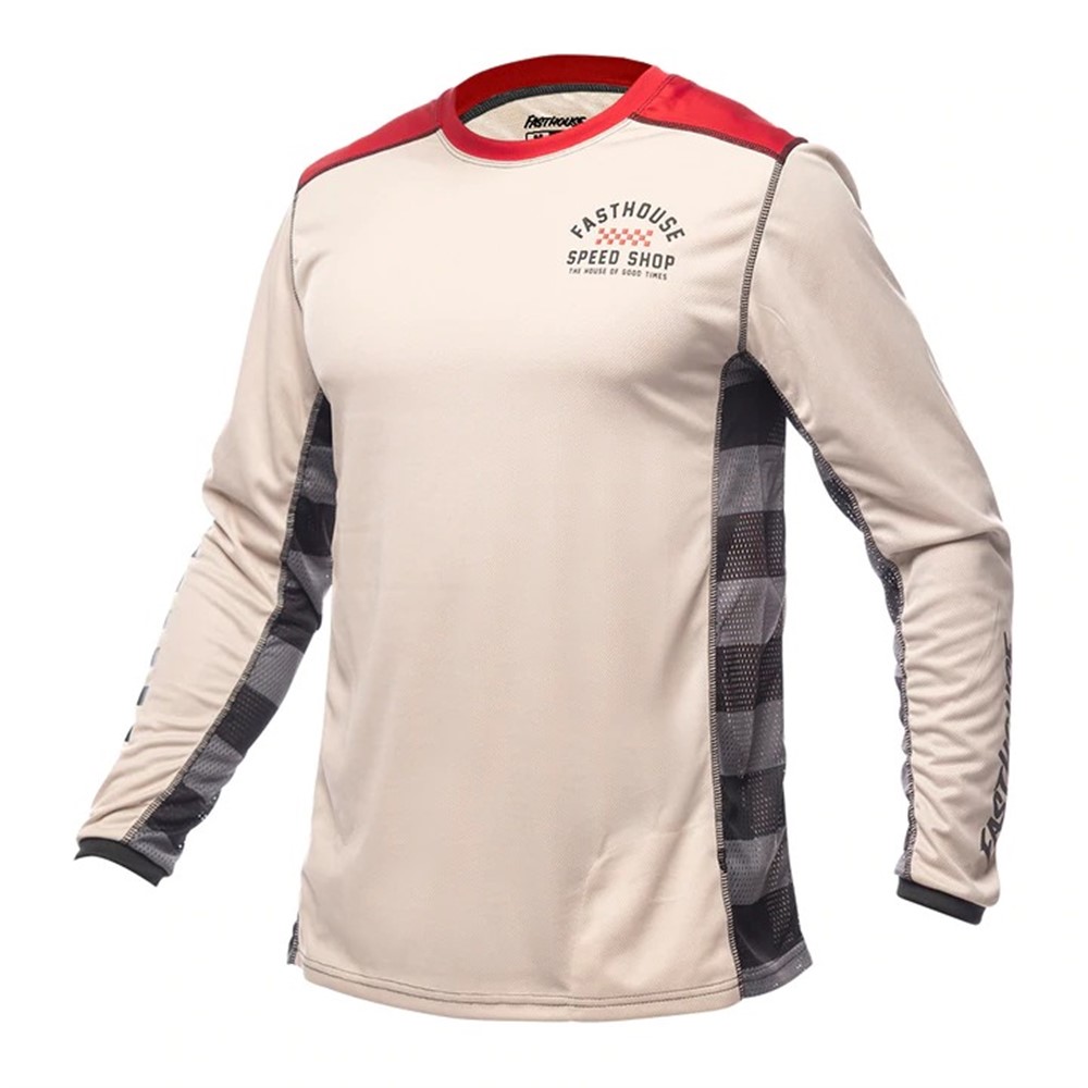 Fasthouse Outland Long Sleeve Jersey Cream - Image 1