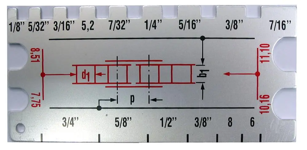 CHAIN SIZE IDENTIFICATION TOOL
