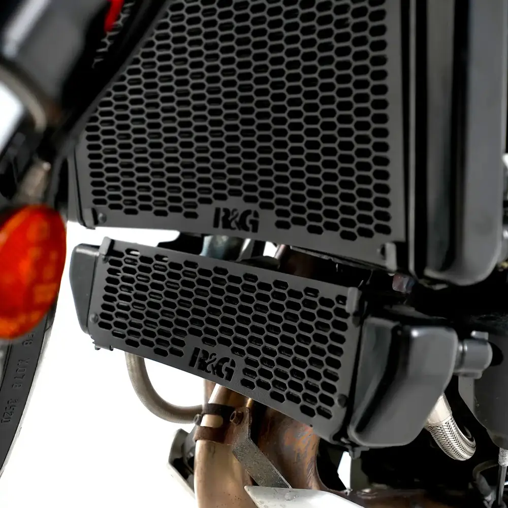 Oil Cooler Guard for MV Agusta Brutale 800RR 22-- Dragster 800RR 21- Black R&G