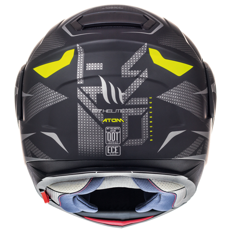 MT Atom SV Flip Front Helmet Divergence Matte Grey - Image 2
