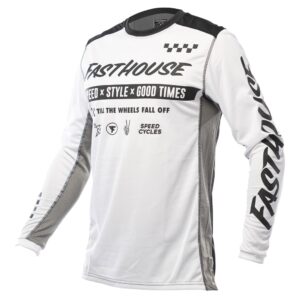 Fasthouse Grindhouse Domingo Motocross Jersey White - Image 1