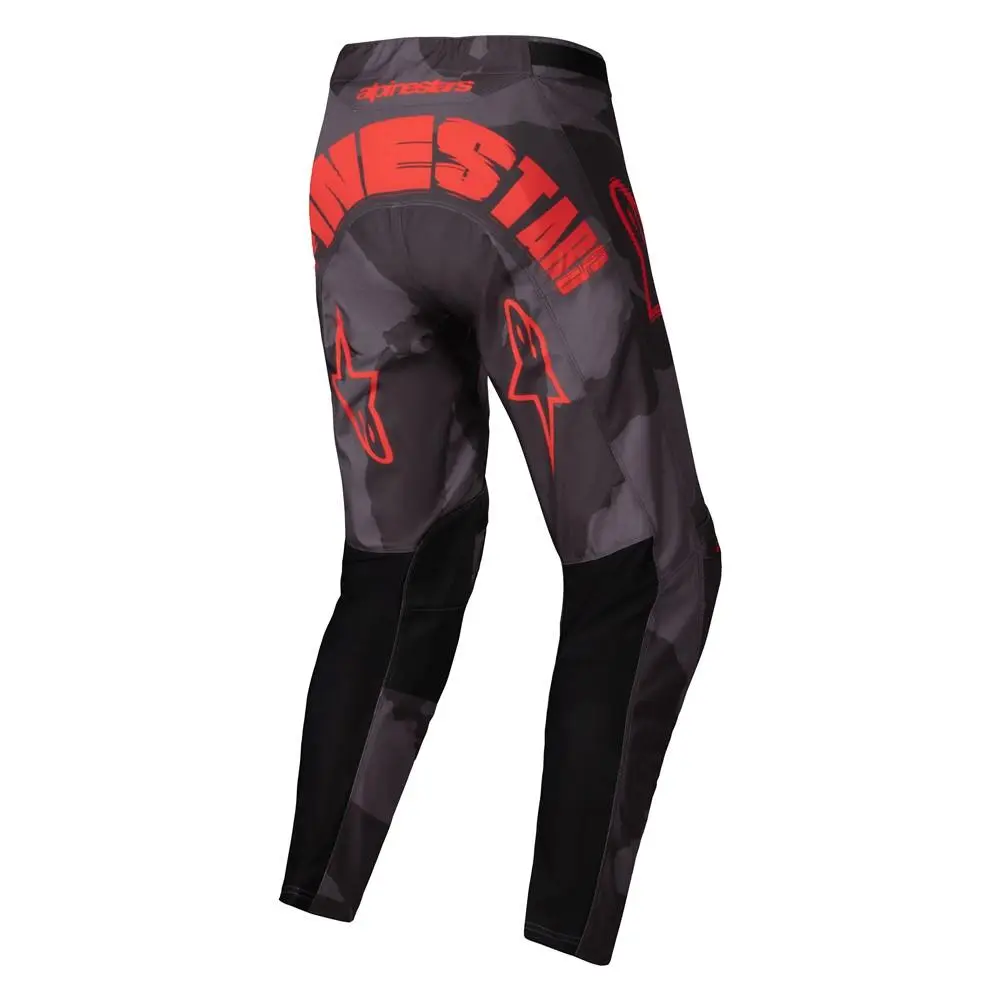 Alpinestars Racer Hollow Motocross Pants Grey Camo/Orange Fluro