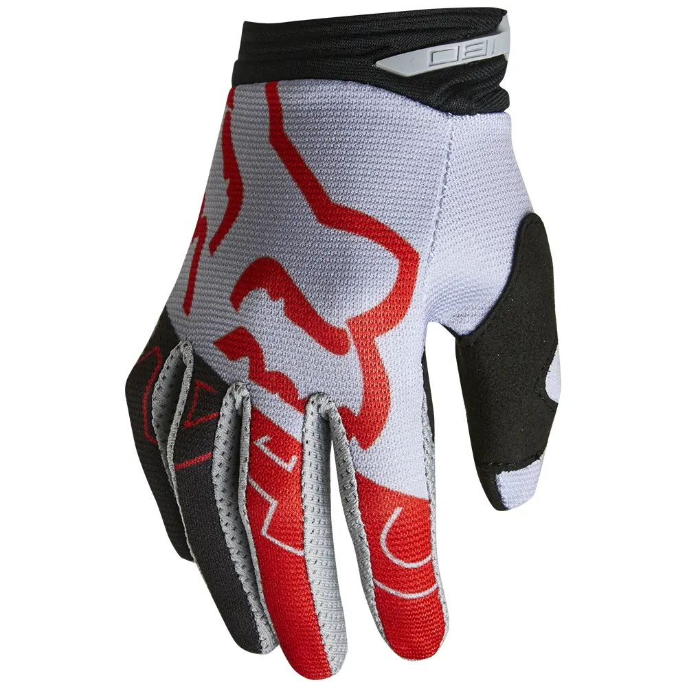Fox 180 Skew Youth Steel Grey Motocross Gloves