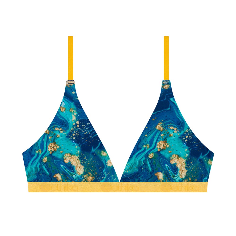Ethika Gold Dust Triangle Bra - Image 1