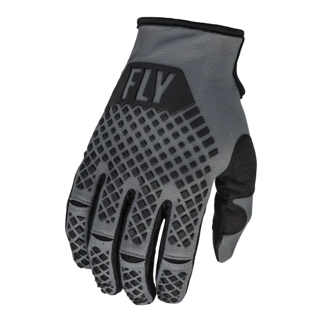 Fly Kinetic Motocross Gloves Dark Grey/Black