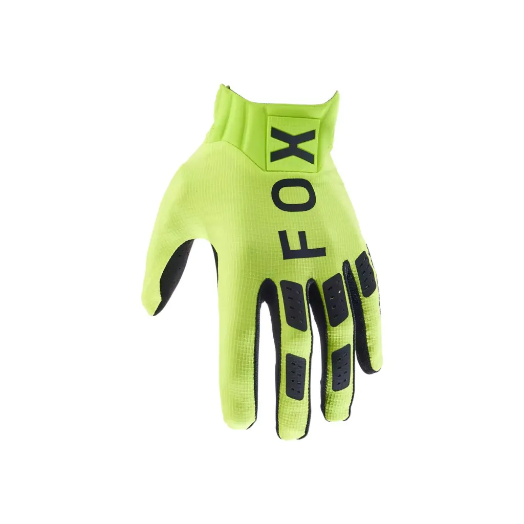 Fox Flexair Motocross Gloves Flo Yellow