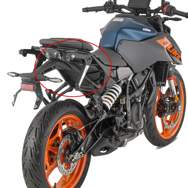 MOUNT FOR EASY SIDE BAGS KTM 125/390 DUKE '25-> - Image 1