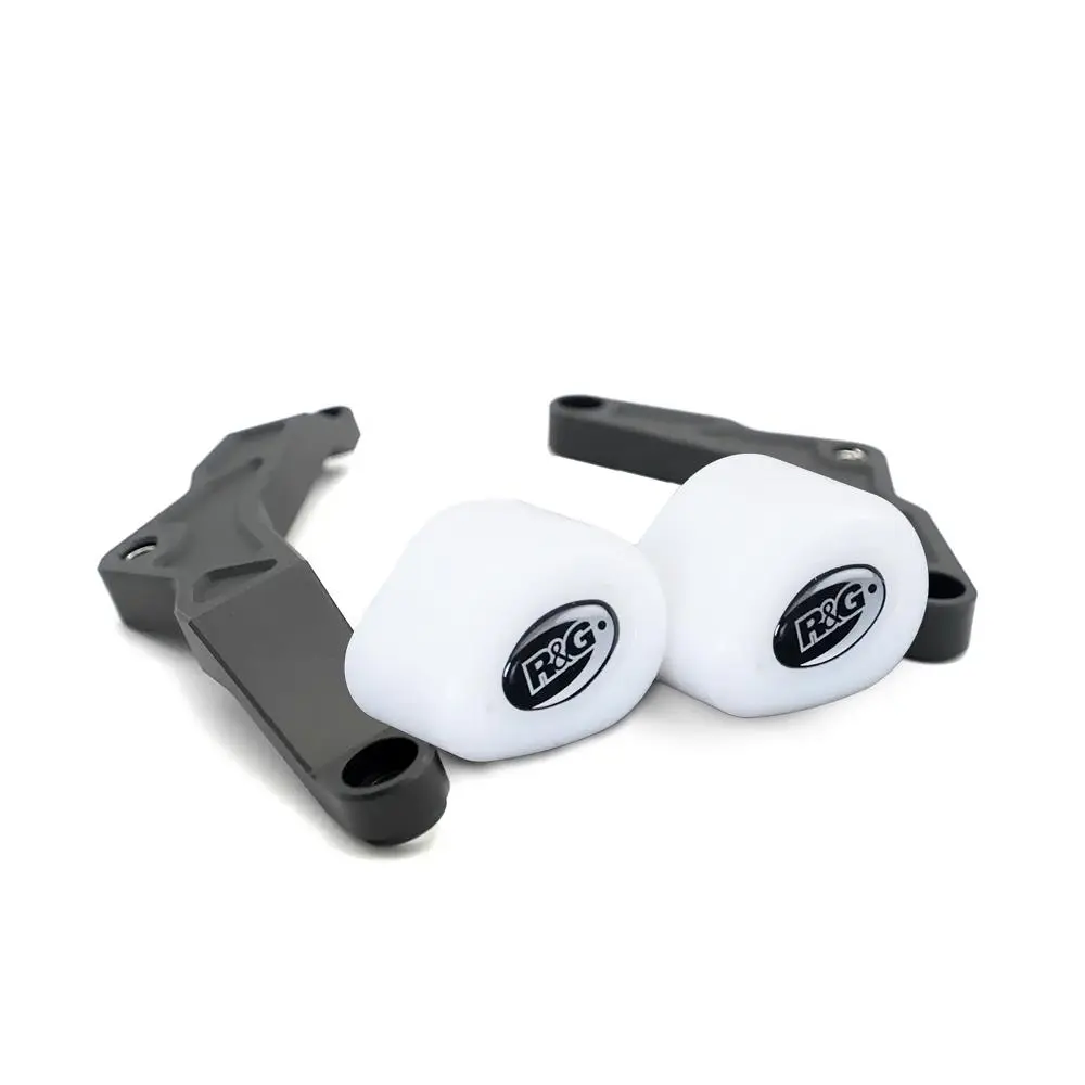 Aero No Cut Crash Protectors White Triumph Daytona 660 2024-