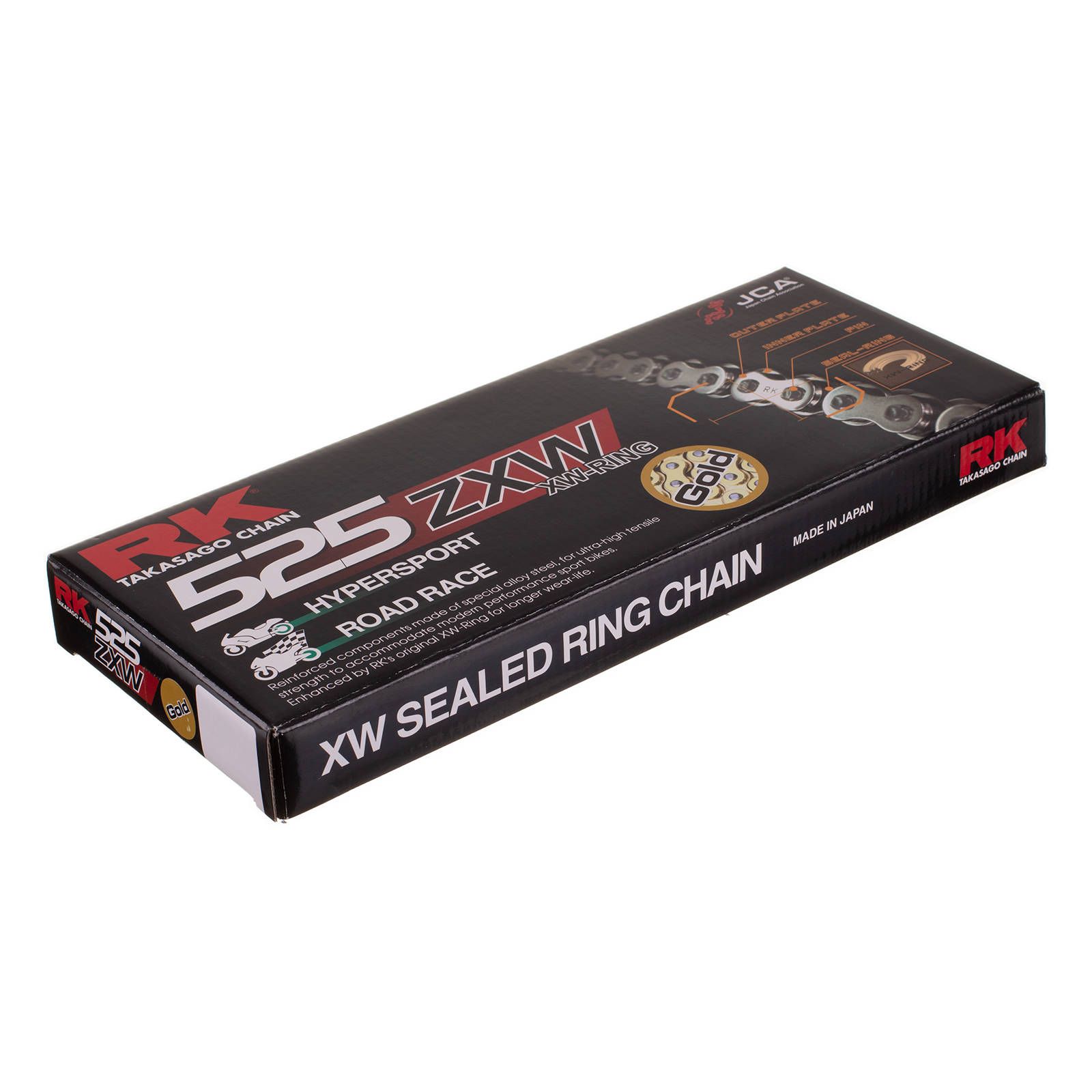 CHAIN RK GB525ZXW GLD x 124 XW-RING HYPERSPORT - Image 1