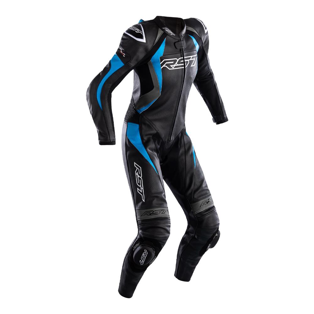 RST Tractech EVO 4 CE 1-PC Race Suit Ladies Blue - Image 1