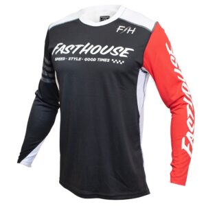 Fasthouse Raven Moto 2 Motocross Jersey Black/Red - Image 1