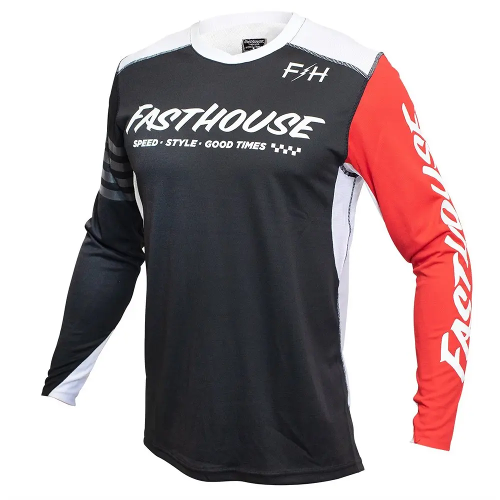 Fasthouse Raven Moto 2 Motocross Jersey Black/Red
