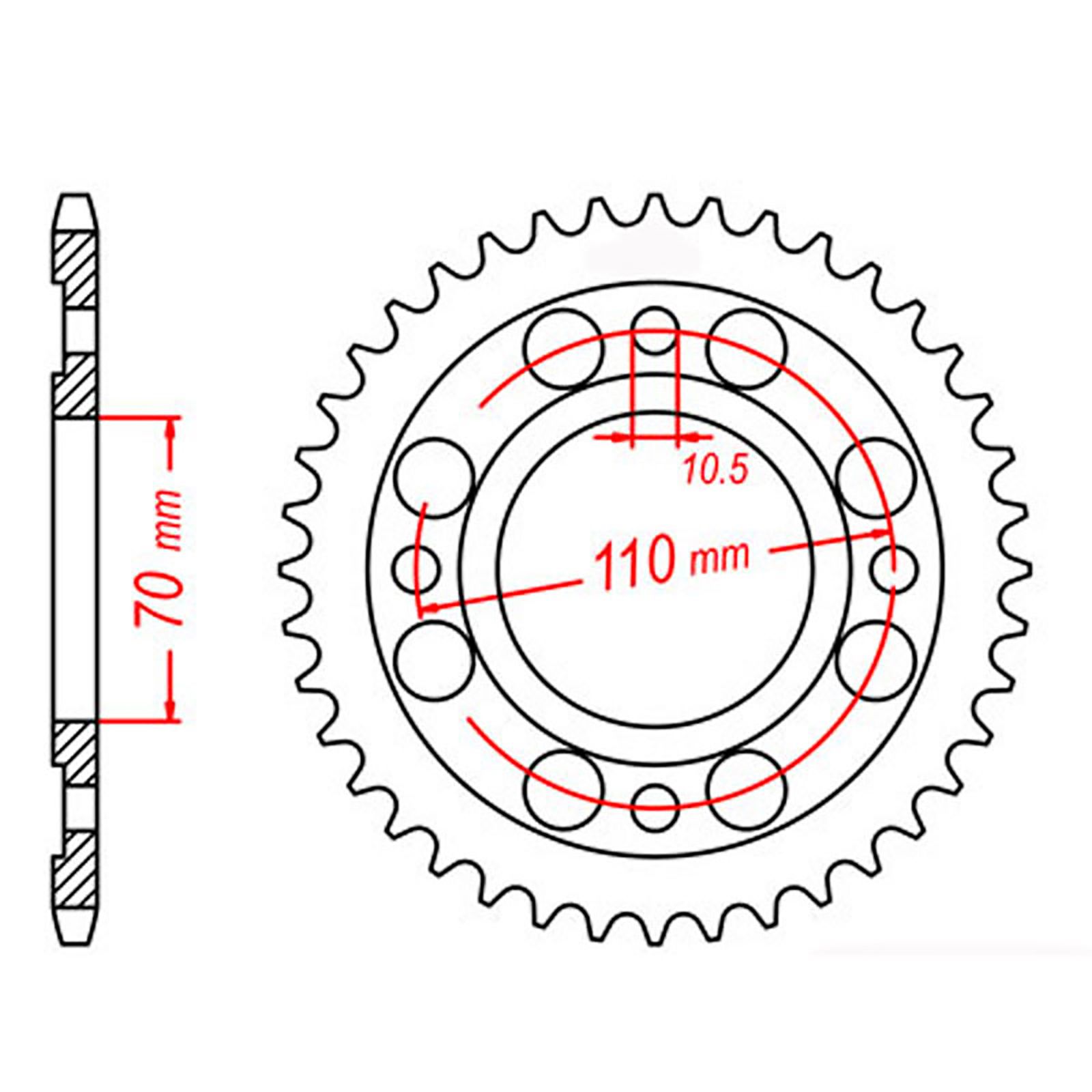 SPKT REAR OE STEEL 246 41T #530 - Image 1