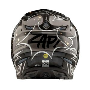Troy Lee Designs SE5 ECE Carbon Cosmic Explosion Motocross Helmet Grey - Image 5