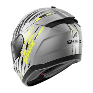 Shark Ridill 2 Road Helmet Silver/ Anthracite/ Yellow - Image 2