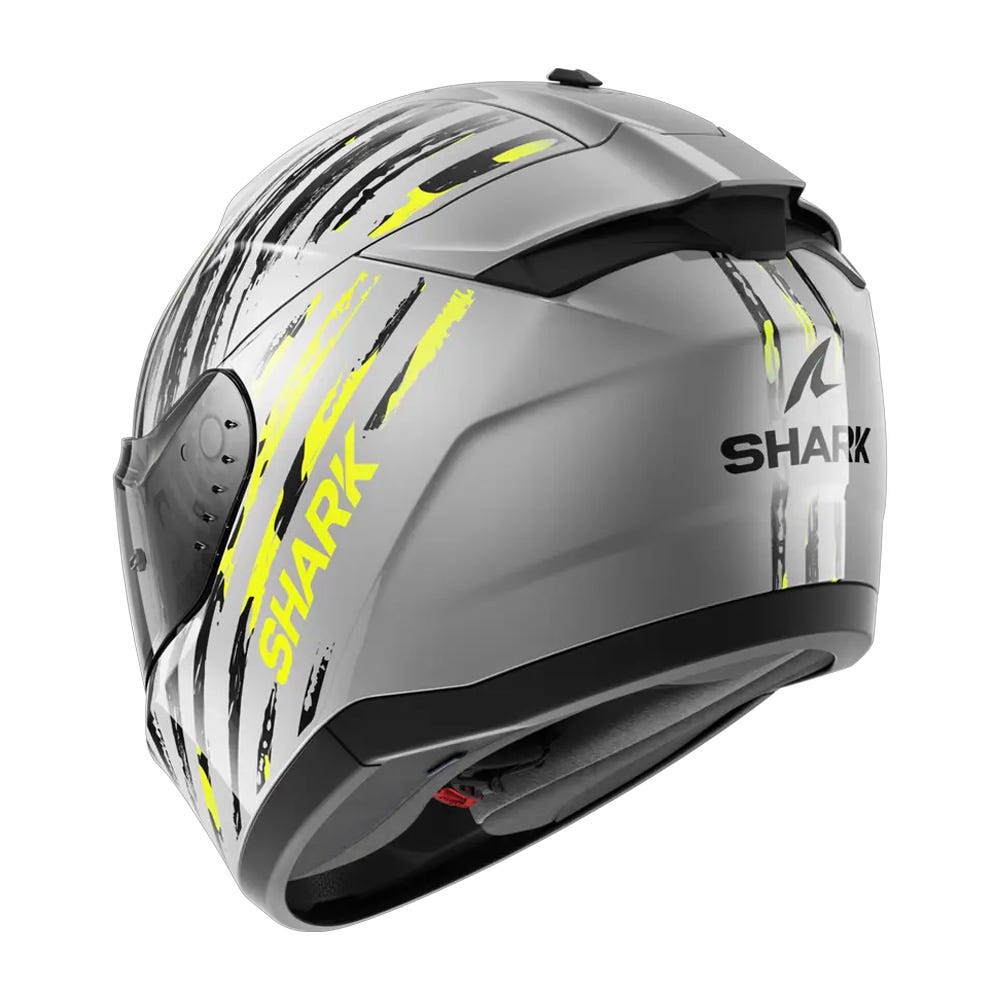 Shark Ridill 2 Road Helmet Silver/ Anthracite/ Yellow - Image 2