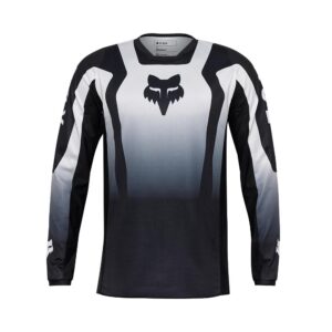 Fox 180 Lean Motocross Jersey Black/White - Image 1