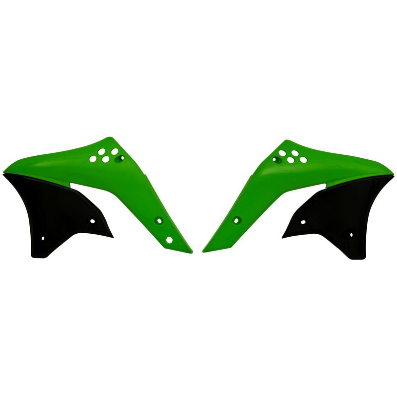 RADIATOR SHROUDS  RTECH KX250F 06-08 GREEN BLACK ORIGINAL COLOUR 2007 - Image 1