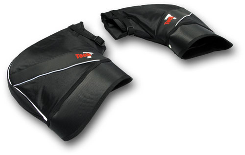 HANDLEBAR GAUNTLETS / MITTS BLACK - Image 1