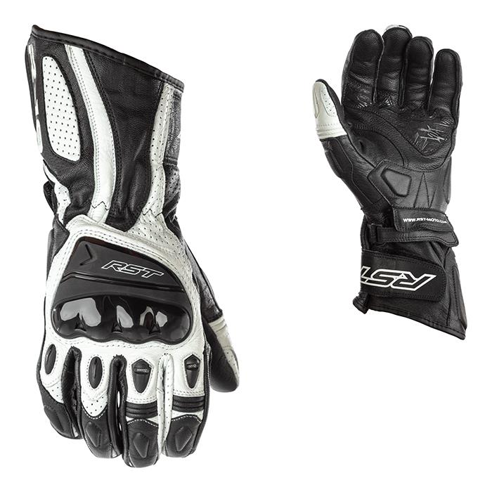 RST R-18 SEMI SPORT CE LEATHER GLOVE [BLACK/WHITE] 07 XS - Image 2