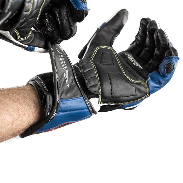 Road Gloves RST Tractech EVO Leather Black/Blue - Image 6