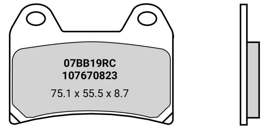 BRAKE PADS FRONT Z04 RACE ONLY - 07BB19