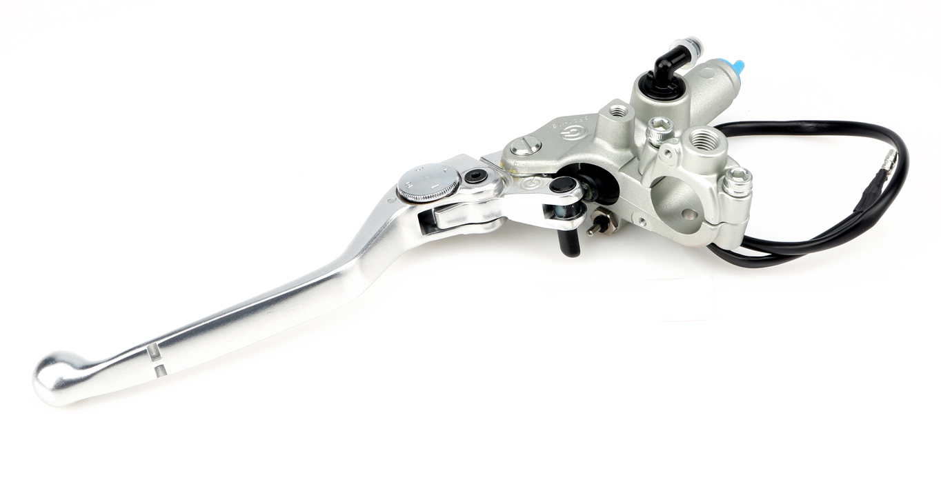 CLUTCH M/CYLINDER '00s SILVER PS12 MIRROR MOUNT / MICROSWITCH NLA - Image 1
