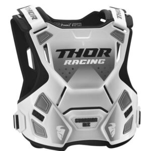 Thor MX Guardian Roost Chest Protector Youth White/Black - Image 2