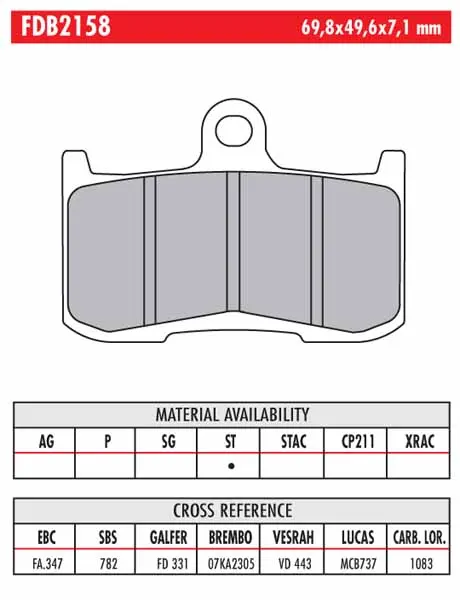 FERODO BRAKE BPADS