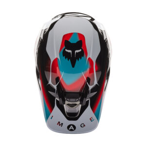 Fox V3 RS SYZ MIPS ECE Motocross Helmet Black/White - Image 3