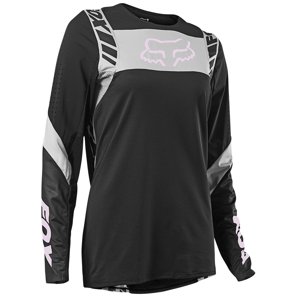 Motocross Jersey Fox Flexair Mack One Ladies Black - Image 1