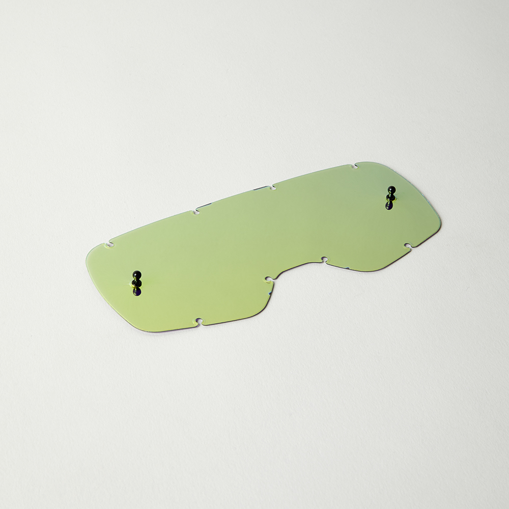 FOX YOUTH AIRSPACE/MAIN MX20 CHROME LEXAN LENS [GOLD] OS - Image 1