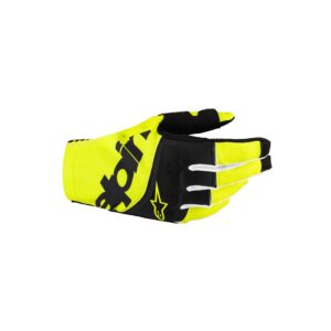 Alpinestars Techstar Motocross Gloves Black/Yellow Fluoro - Image 1