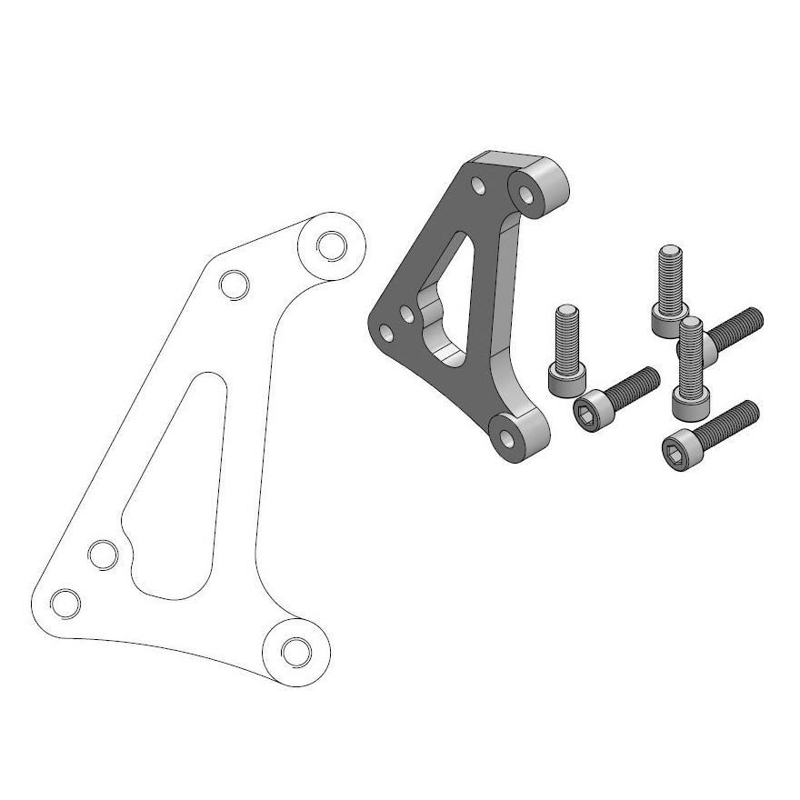 BRAKE ADAPTER FRONT OVERSIZE GASGAS HUSQVARNA KTM - Image 1