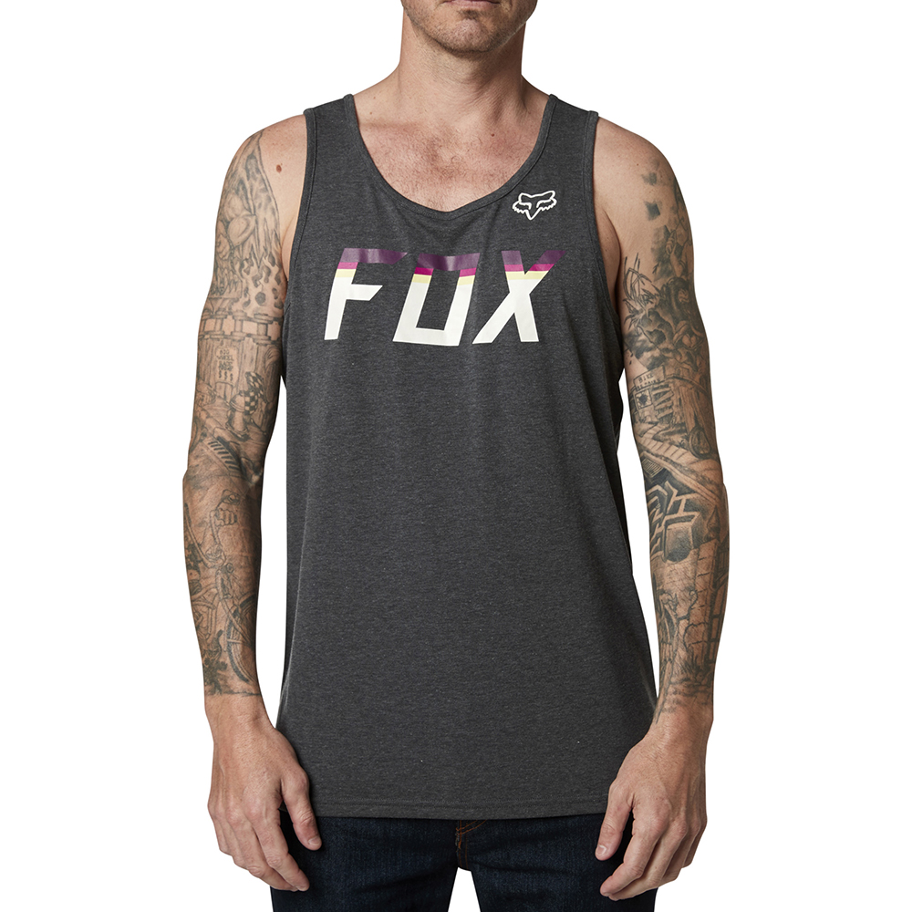 Singlet Fox On Deck Tech Heather Black - Image 1
