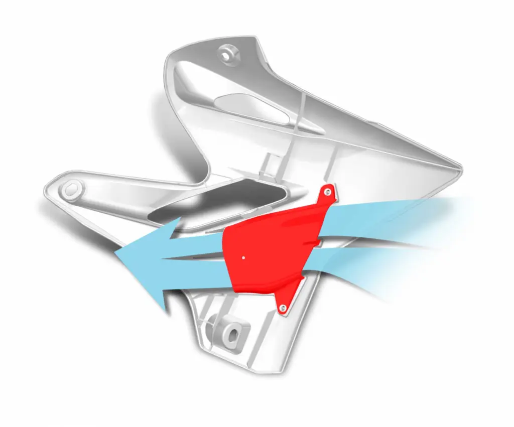 SHROUD YZ125 YZ250/X 05-16 WHT