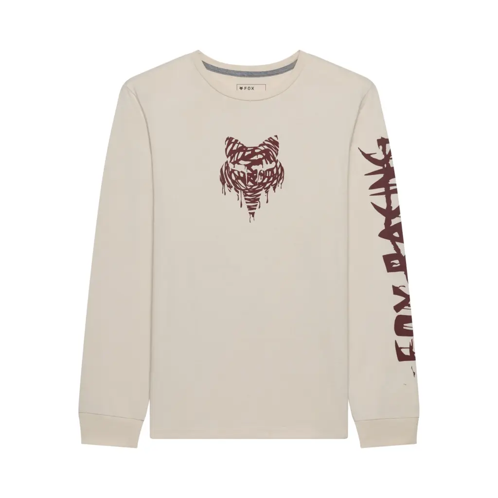 Fox Roughcut Dri-Release Midweight Long Sleeve Tee Chalk White