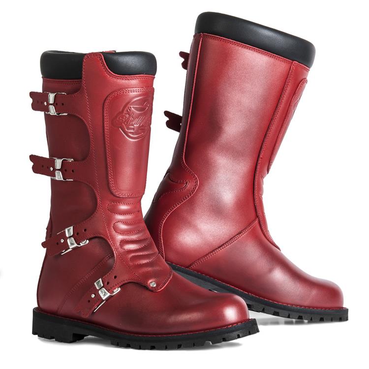 CONTINENTAL PREMIUM LEATHER TOURING BOOTS RED 45 - Image 1