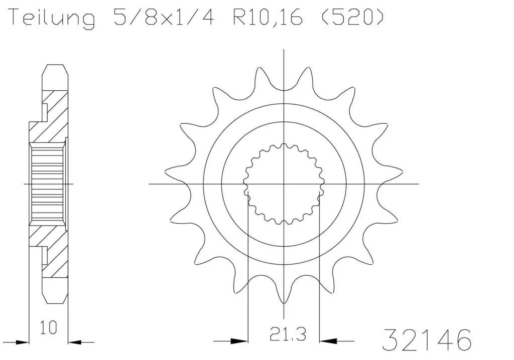 SPROCKET FRONT MOTO MASTER MADE IN HOLLAND  RMZ450 05-12 RMX450 10-14 12T