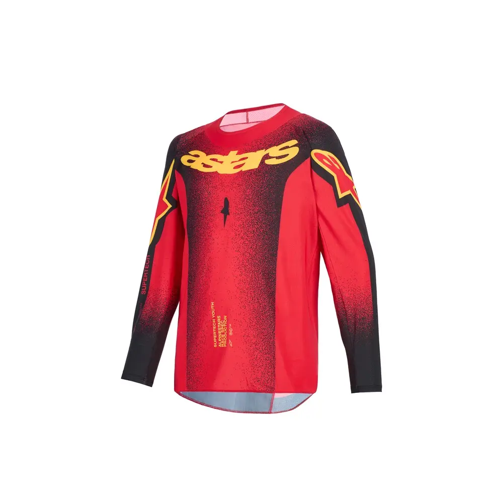Alpinestars Supertech Scenz Motocross Jersey Youth Red/Black/Yellow