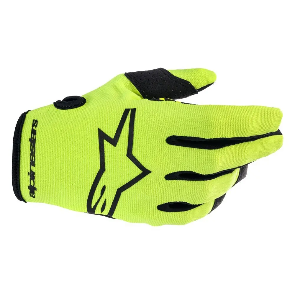Alpinestars Radar Motocross Gloves Youth Yellow Fluoro/Black