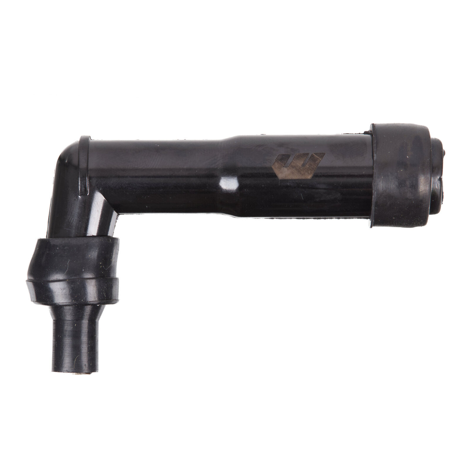 WMP Spark Plug Cap – Replaces XB05F – Long Right Angle – Black - Image 1
