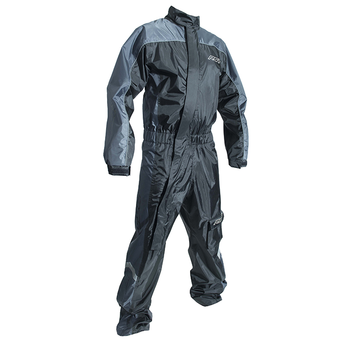 RST WATERPROOF 1 PC RAINSUIT [BLACK/SILVER] 40 S - Image 2
