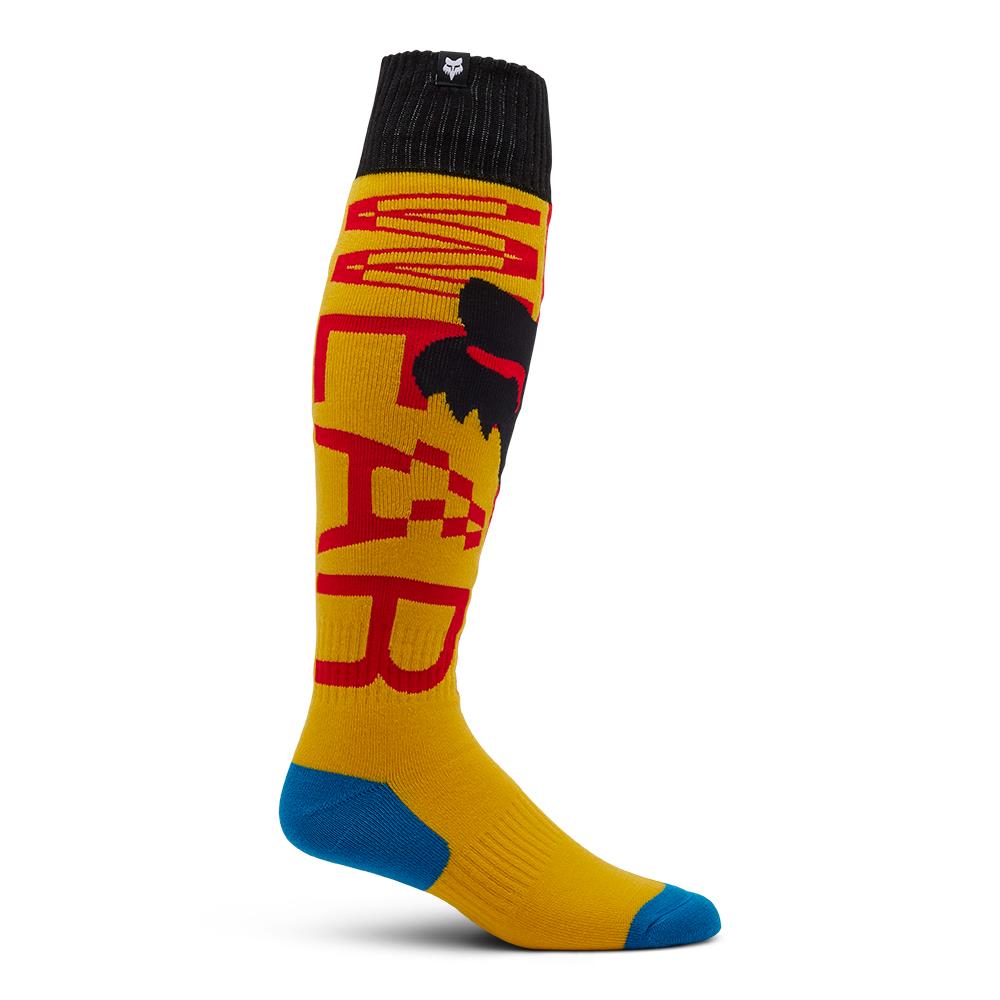 Fox 180 Race Spec Socks Pale Yellow - Image 1