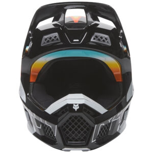 Fox V3 RS RELM Motocross Helmet ECE Black/White - Image 4