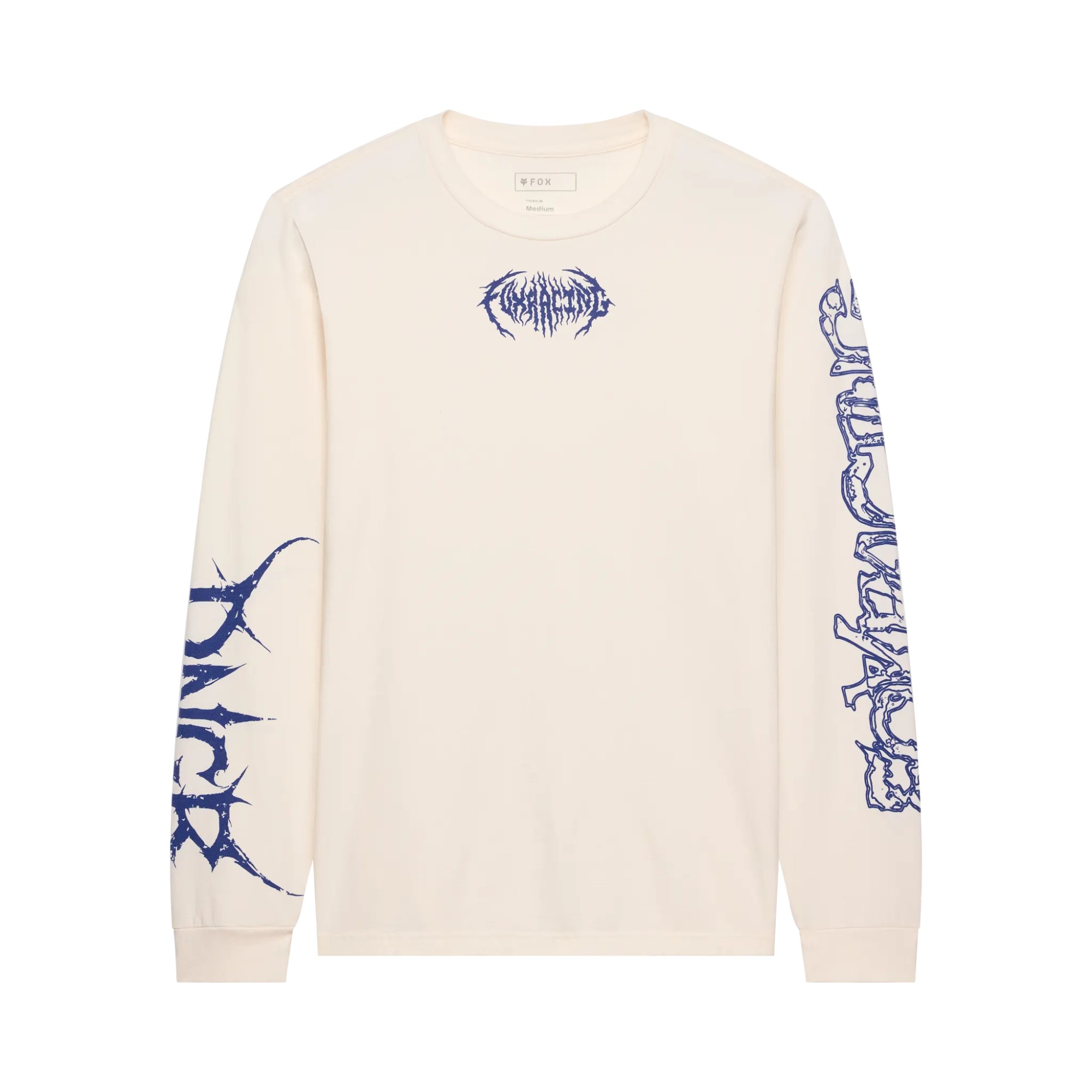 Fox Dngr 195 Original Long Sleeve Tee Off White - Image 1