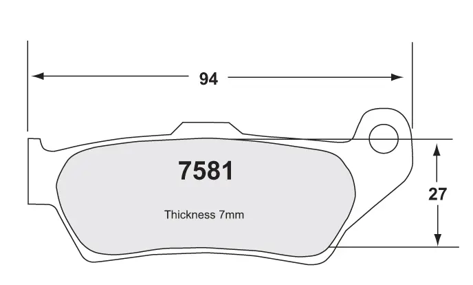 BRAKE PADS - was 7542 - alt BR P07BB04